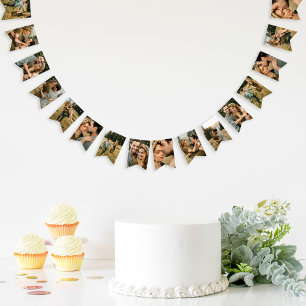 Banderas de Bunting de fotos Personalizados elegan