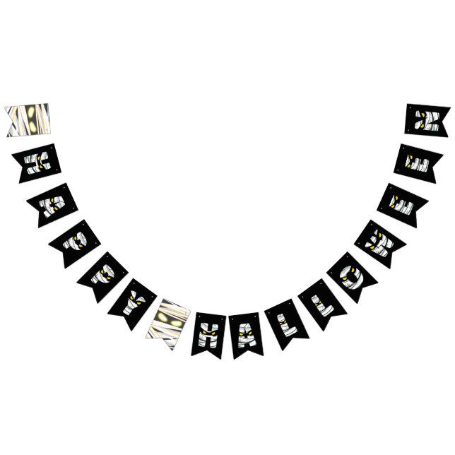 Banderas de Bunting de Halloween con temática momi (Todo)