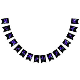 Banderas De Bunting De Iris Púrpura