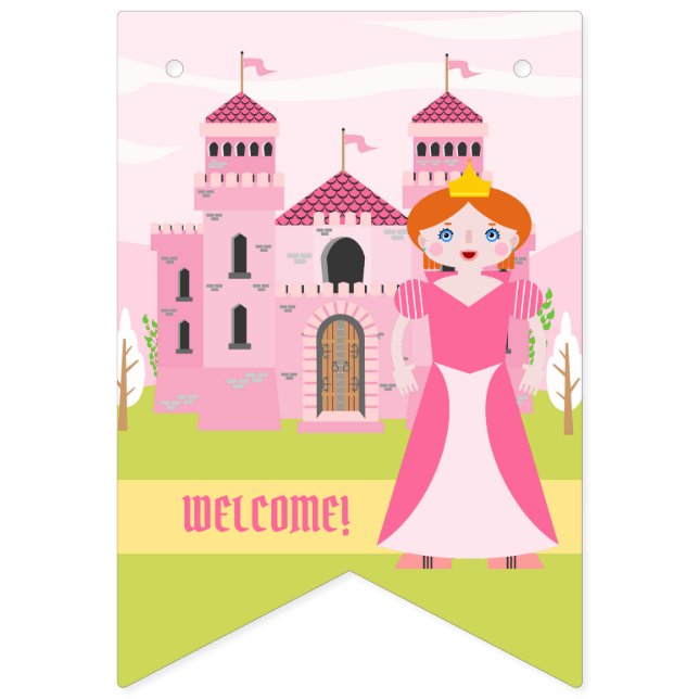 Banderas de Bunting de la fiesta de cumpleaños de  (Primera bandera)