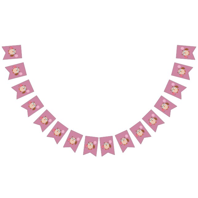 Banderas de Bunting de Owl Birday (Todo)