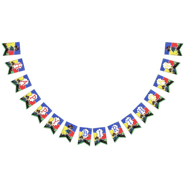 Banderas de Bunting de superhéroes (Todo)