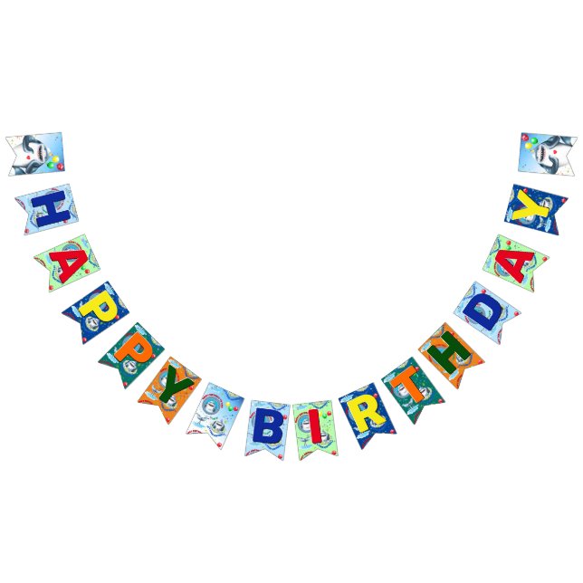 Banderas de Bunting del Fiesta de cumpleaños de ni (Todo)