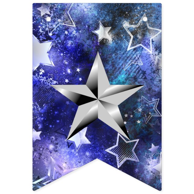 Banderas de Bunting Festimes de Silver Star (Primera bandera)