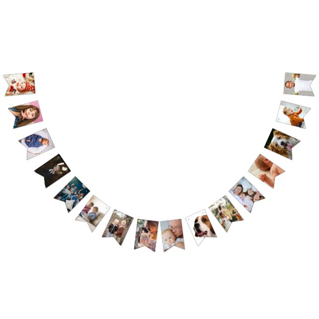Banderas de Bunting fotográfico personalizado (Todo)
