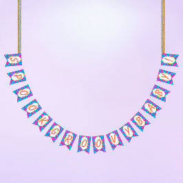 Banderas de Bunting Groovy Spooky de Halloween