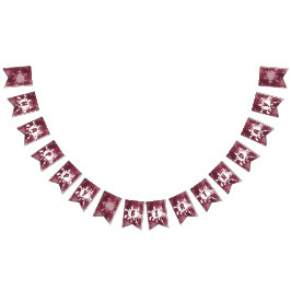 Banderas de Bunting Red Happy Birthday Painting Sp