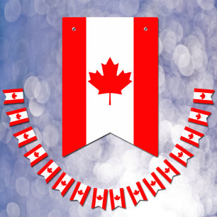 Banderas de Canadá, banderas de los fiestas de ban