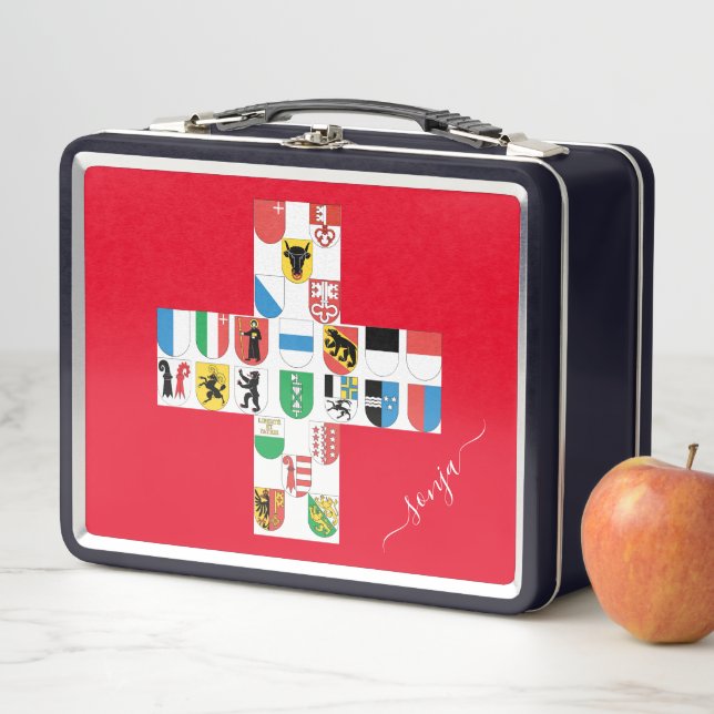 Banderas de cantos suizos incrustadas en bandera s (In situ)