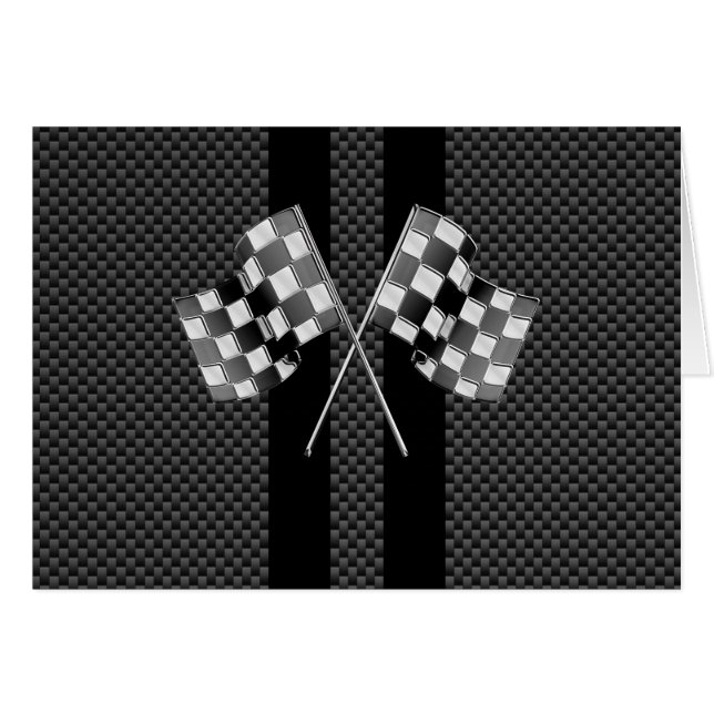 Banderas de Carreras en bandas fibra de carbono co (Anverso (Horizontal))
