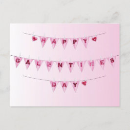 Banderas de Galentine - postal