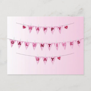 Banderas de Galentine - postal