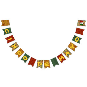 Banderas de la bandera del empavesado de la fiesta