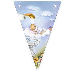 banderas de la bandera del empavesado del bautismo