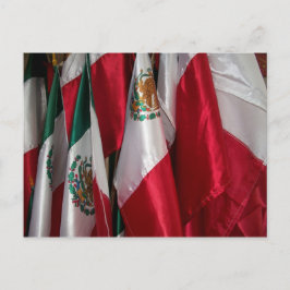 Banderas de la postal de México