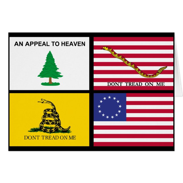 Banderas de la revolución estadounidense (Anverso (Horizontal))