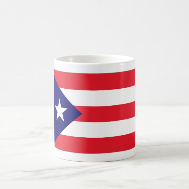 Banderas de la taza de café mundial-Puerto Rico (Centro)