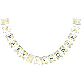 Banderas de limón de color de agua Baby Shower par