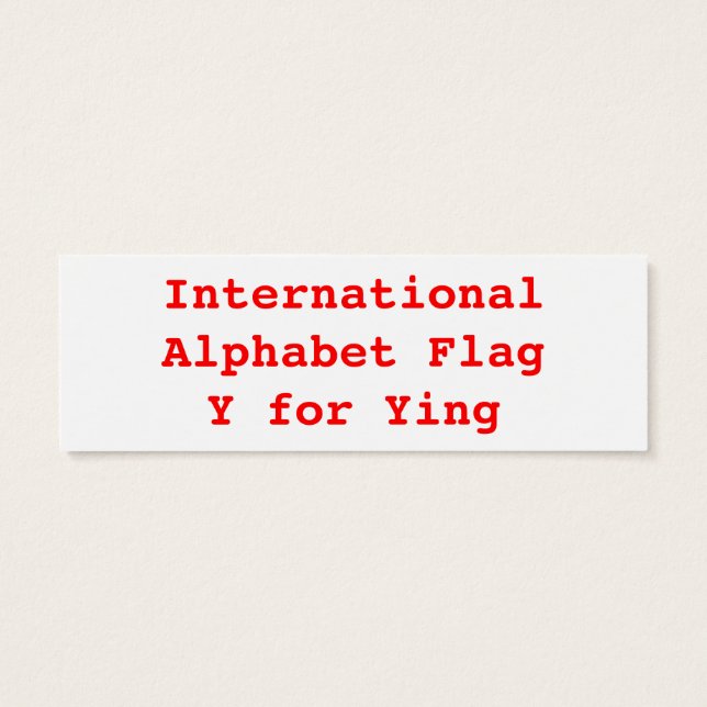 Banderas de los alfabetos internacionales Y (Atrás)