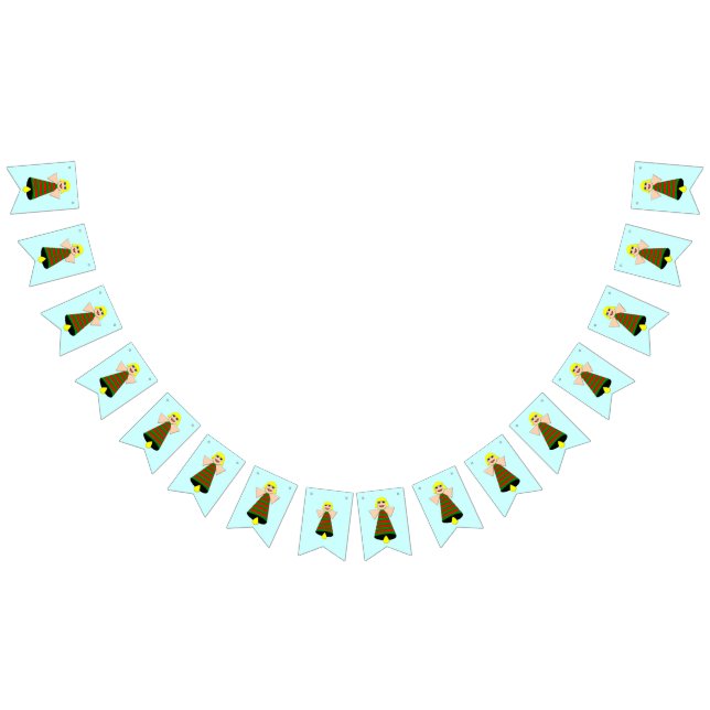 Banderas de los navidades Angel Bell Bunting (Todo)