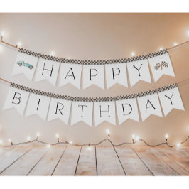 Banderas de los vehículos de la carrera azul