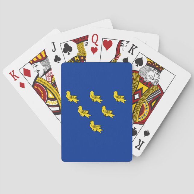 Banderas de naipes de Sussex (Reverso)