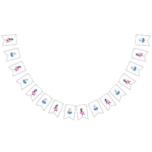 Banderas de racimo de Ballerina unicorns