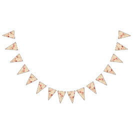 Banderas de Rosa de vintage de bandejas de bollos 