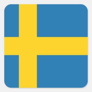 Banderas de Suecia x20 pegatinas bandera cuadrada 