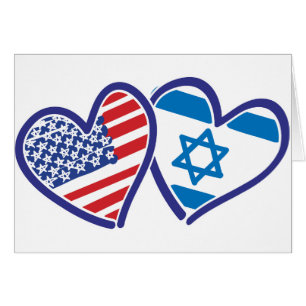 Banderas del corazón de Estados Unidos Israel