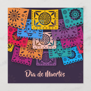 Banderas del Día de Muertos  Invitación de fiesta