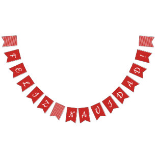 Banderas del empavesado de Feliz Navidad