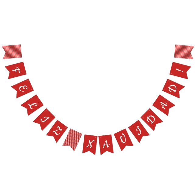 Banderas del empavesado de Feliz Navidad (Todo)