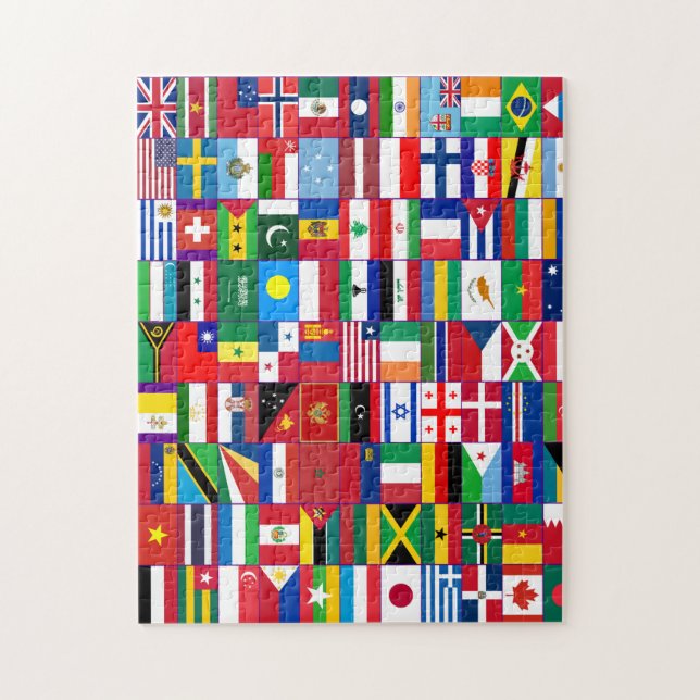 Banderas del mundo Puzzle (Vertical)