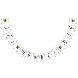 Banderas del primer cumpleaños de Honey Bee