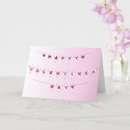 Banderas El día de San Valentín - Tarjeta de felic