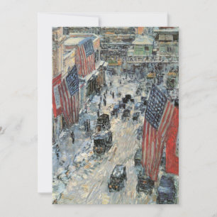 Banderas en la calle 57 por Frederick Childe Hassa