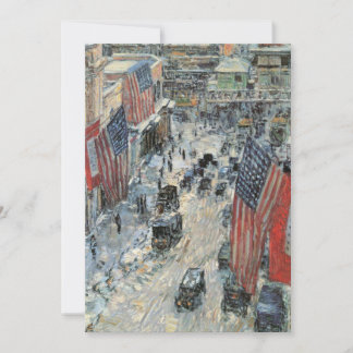 Banderas en la calle 57 por Frederick Childe Hassa