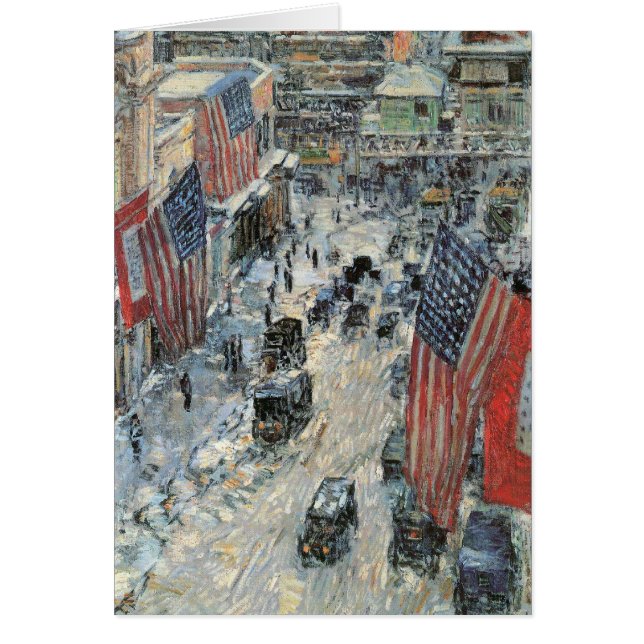 Banderas en la calle 57 por Frederick Childe Hassa (Frente)