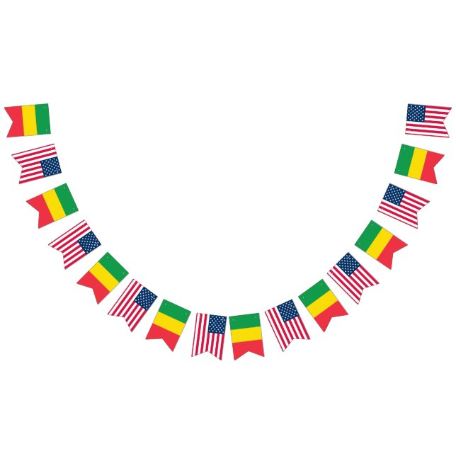 Banderas etíopes y norteamericanas lado a lado (Todo)