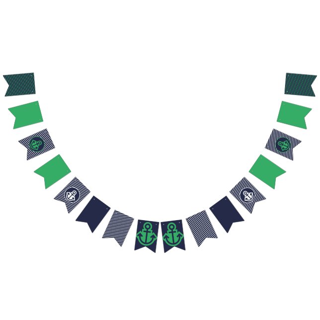 Banderas náuticas verdes y de la armada (Todo)