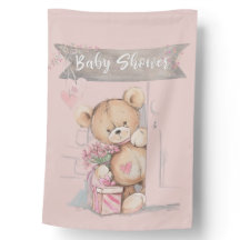 Adorable acuarela Teddy Bear Baby Shower