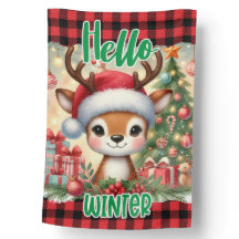 CIERVO INVERNAL NAVIDEÑO FESTIVO ADORABLE