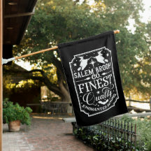 Halloween Flag Salem Broom Company