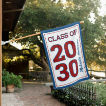 Maroon Red Blue White Black Felicitaciones Grad