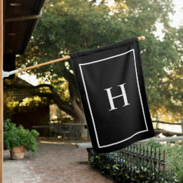 Banderas Para Casa Monograma Elegante