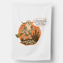 Retro Halloween Ghost Safety