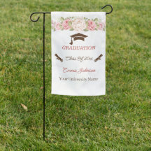 Elegante graduación de flores Rosa personalizada