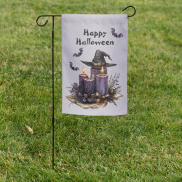 Banderas Para Jardín Fiesta de Halloween Velas Púrpuras da miedo