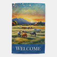 Granja de caballos de bienvenida